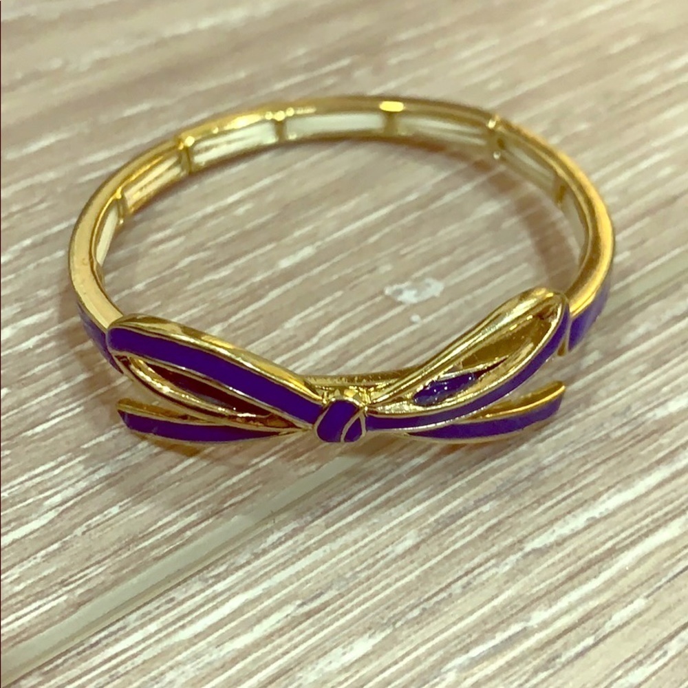 Blue bow bracelet